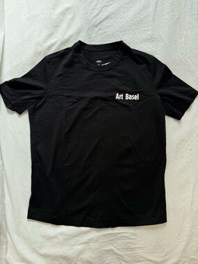 Art Basel Black Graphic Tee - Women's Crewneck